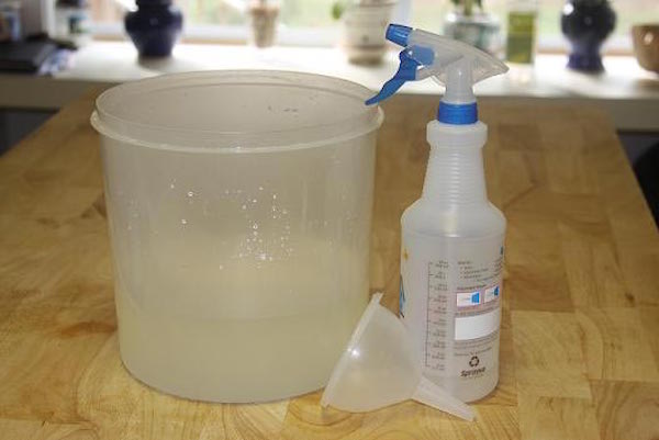 Nettoyant sans eau de javel avec eau oxygénée et jus de citron