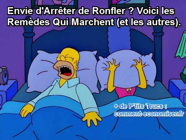 méthodes testées pour arrêter de ronfler