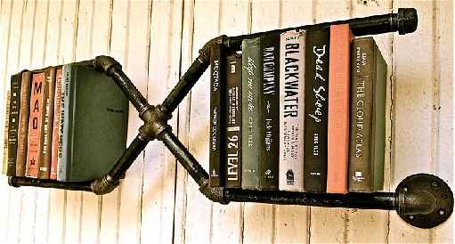 recycler vieux tuyaux pour faire étagère