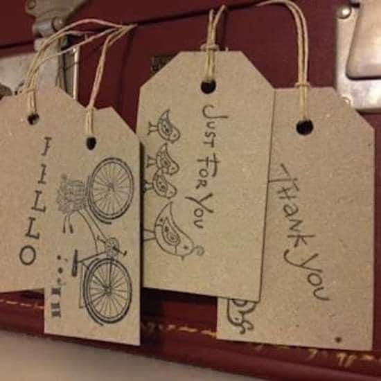 étiquette diy pour identifier les cadeaux