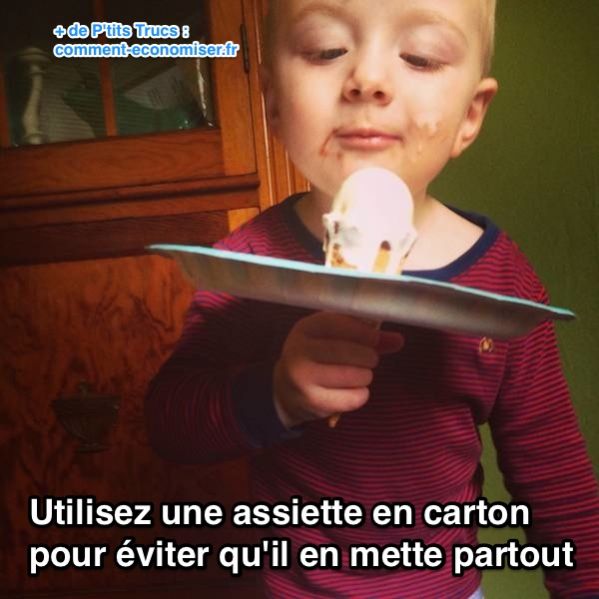 Une Astuce Geniale Pour Aider Vos Enfants A Manger De La Glace Proprement