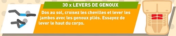 Exercices levers de genoux pour avoir des abdos facilement