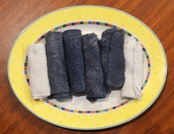 serviettes congelées pour lutter contre chaleur
