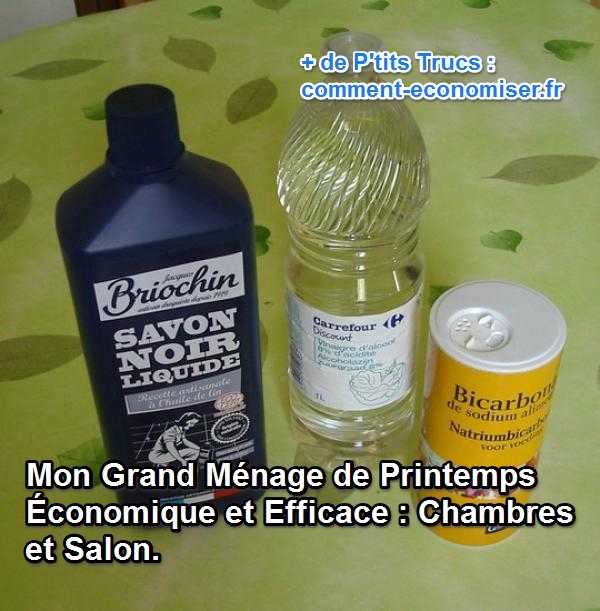 utiliser du savon noir et du vinaigre blanc pour faire des économies en faisant le ménage