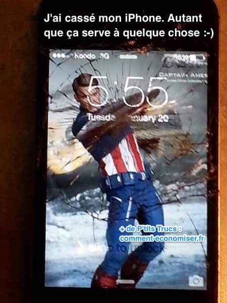 fond d'écran spécial pour iphone cassé