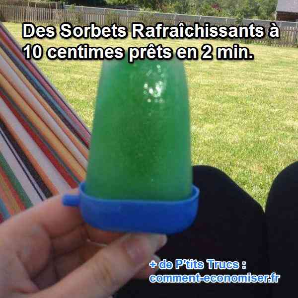 recette glace à l'eau et au sirop