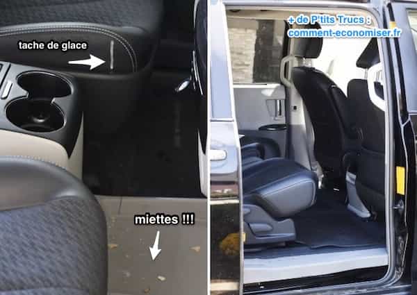 Enlevez les taches incrustées sur le cuir et le vinyle avec une gomme magique.