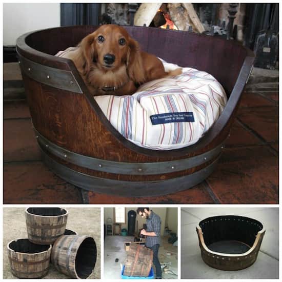 Projet déco : transformez un tonneau de vin en panier pour chien