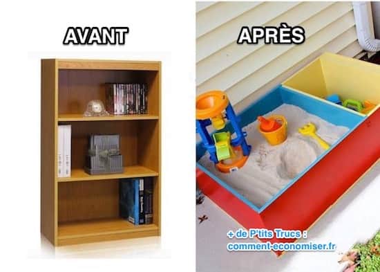 Comment recycler une vieille bibliothèque en un bac à sable ?