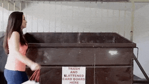 Jeter choses toxiques &agrave; la poubelle