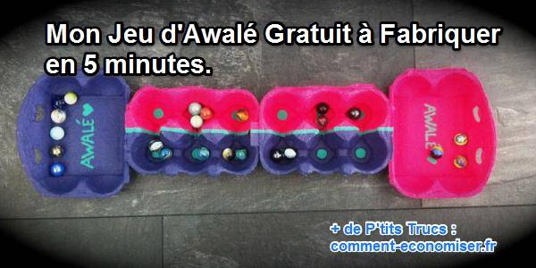 un jeu d'Awalé facile à faire