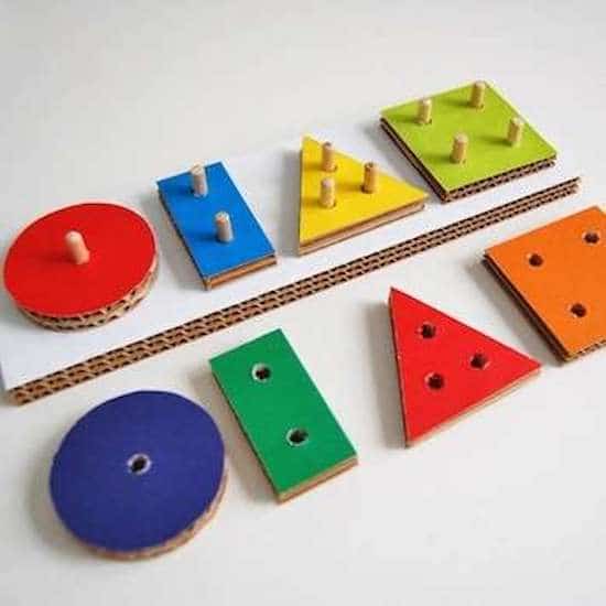 jeun en carton diy pour enfant