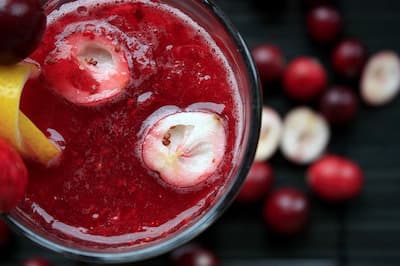 Jus de cranberry est excellent pour le corps