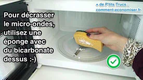 laver micro onde avec bicarbonate facilement