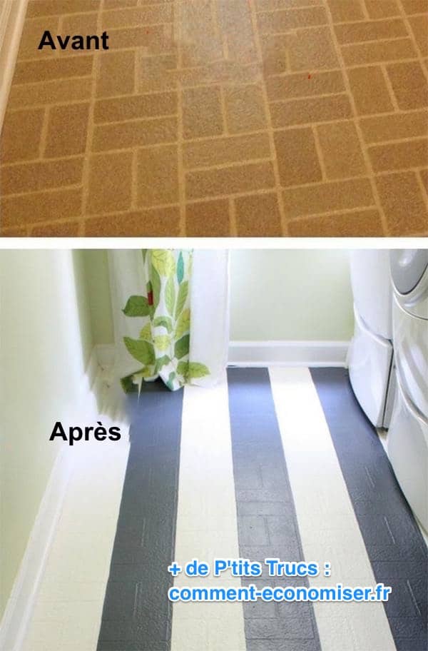 lino peint avec une peinture noire et blanche