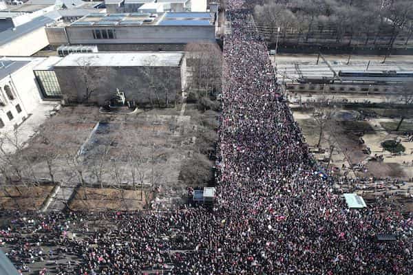 Marche des femmes contre Trump à Chicago