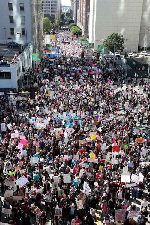 Marche des femmes contre Trump à Los Angeles