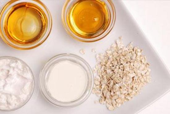 ingrédients pour faire un masque à l'avoine