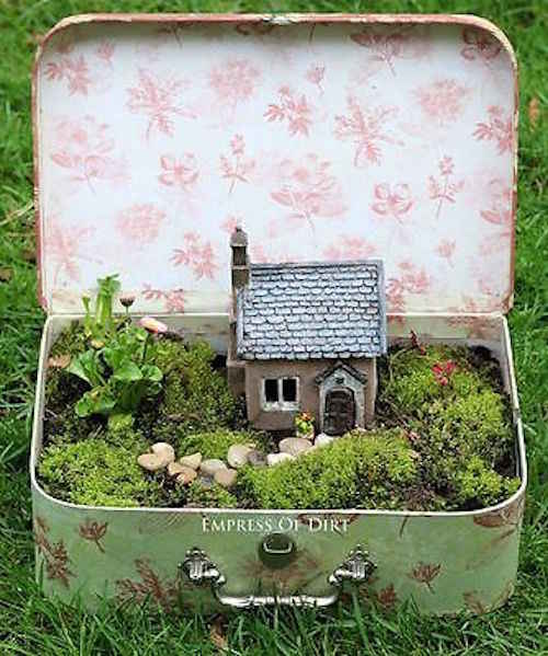 Un jardin miniature à emporter dans une valise