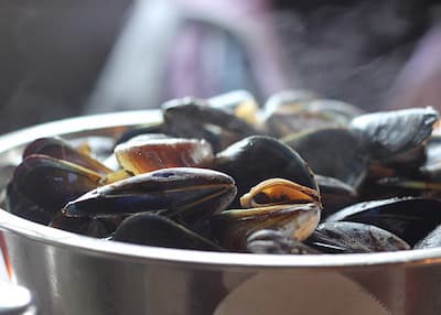 Les Moules sont plein de potassium pour le corps