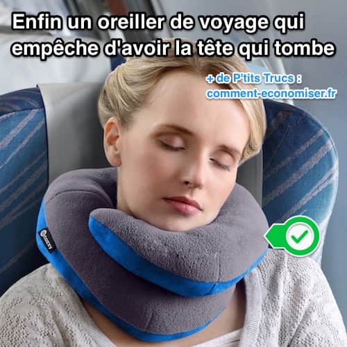 Oreiller de voyage pas cher qui empêche la tête de tomber