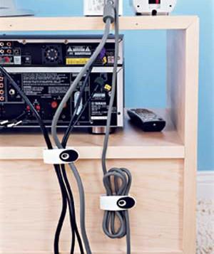 Utilisez du velcro pour ranger vos cables tv