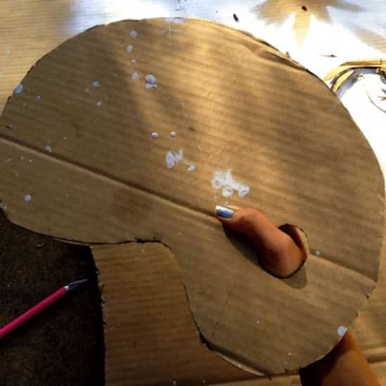 palette peinture en carton recyclé