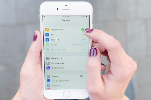 utilisez le mode avion pour trouver un wifi rapidement