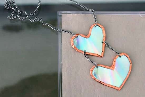 recycler vieux cd pour faire des pendentifs