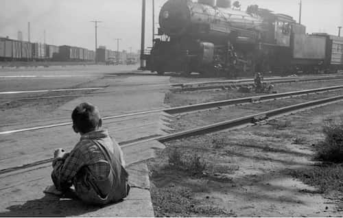 Votre grand-père sur la voix férée.