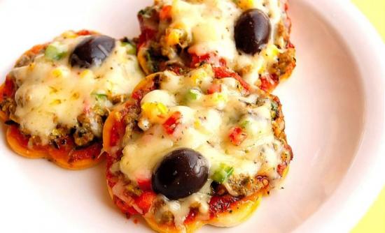 minis pizzas pour repas rapides