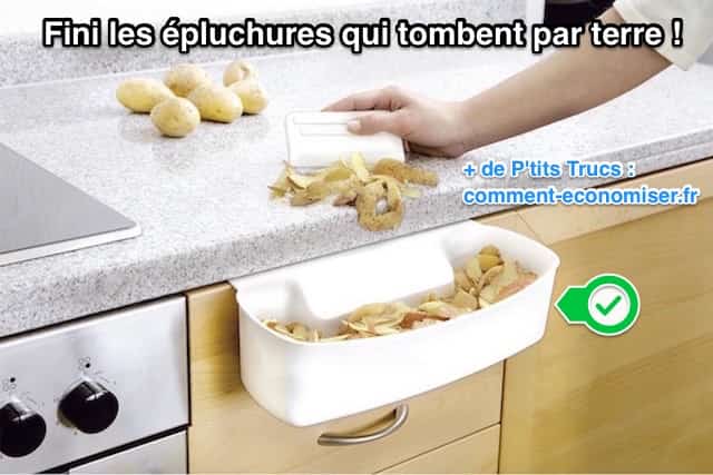 La coupelle de collecte pour déchets de cuisine
