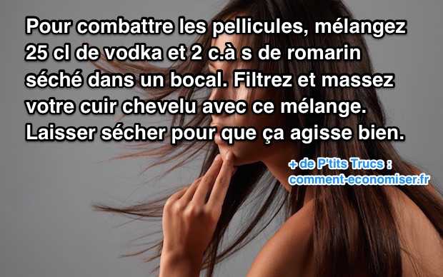 Le remède de grand mere contre les pellicules dans les cheveux