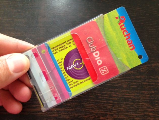Un rangement pour carte de fidélité pratique
