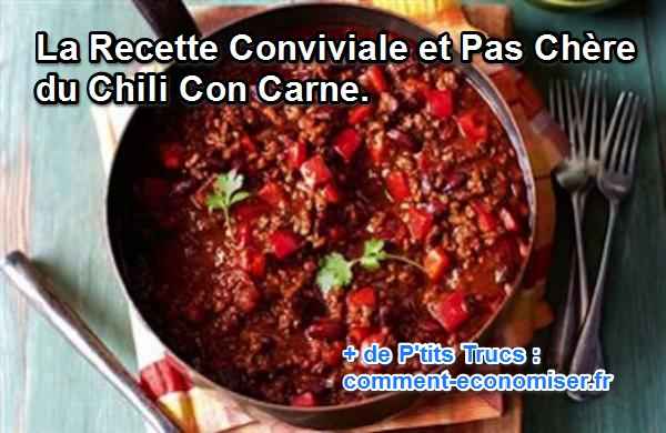 chili con carne recette maison