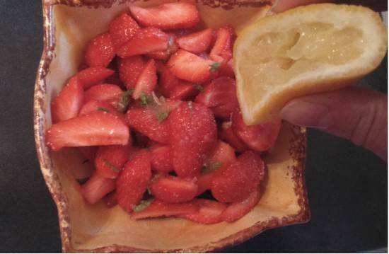 recette fraise citron menthe