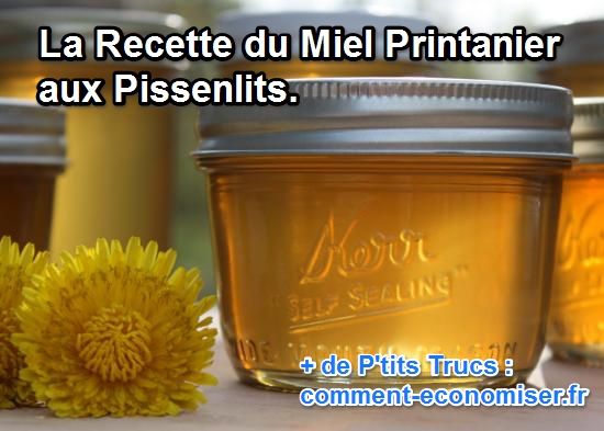 La recette maison du miel aux pissenlits