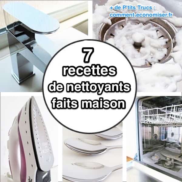 7 recettes de produits ménagers faits maison