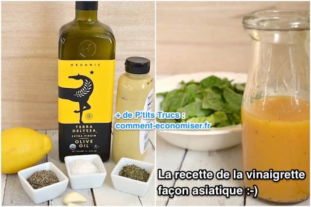 ingrédients pour une vinaigrette façon asiatique