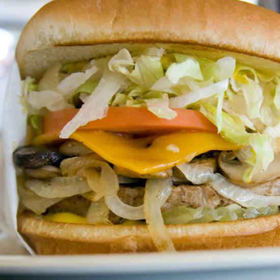 Burger végétarien aux lentilles et aux champignons est un véritable délice.