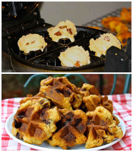Même les cookies se prêtent à l'utilisation du gaufrier. Miam !