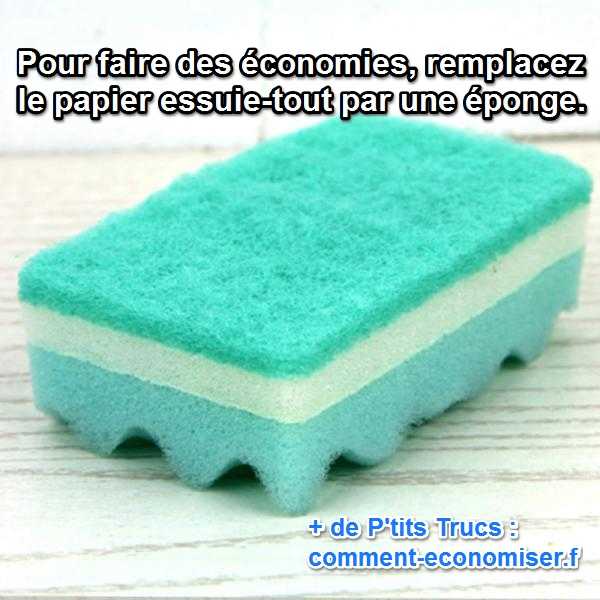utilisez les éponges plus économiques et écologiques