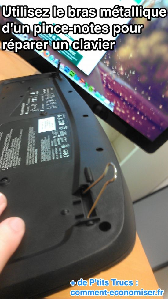Comment réparer le pied cassé d'un clavier
