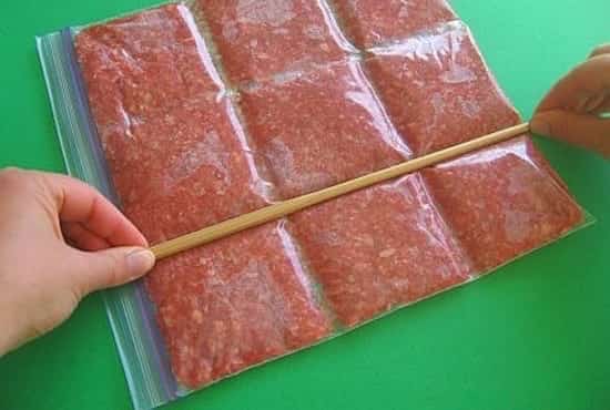 découper viande congelée en portion
