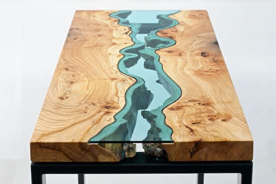 intérieur design table bois grand canyon