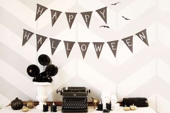 une guirlande d'halloween