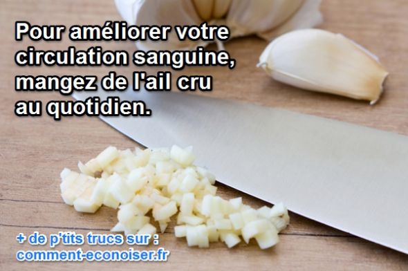 l'ail au quotidien améliore la circulation sanguine