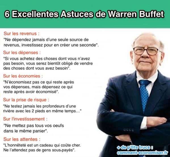 6 Excellentes Astuces de Warren Buffet