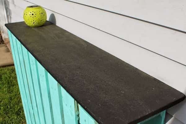 réalisation meuble jardin facile palettes