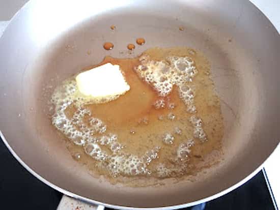 ajouter le beurre recette banane flambée